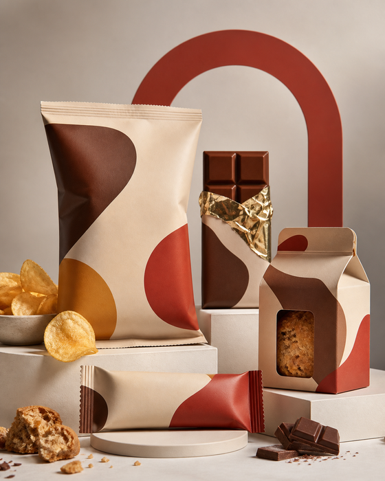 Food and beverage packaging campaign imagery
