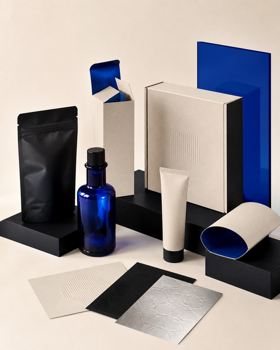Packaging and product mockup campaign imagery